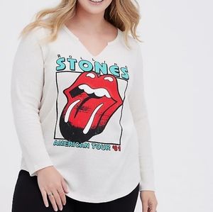 Torrid Rolling Stones Waffle Knit Tee